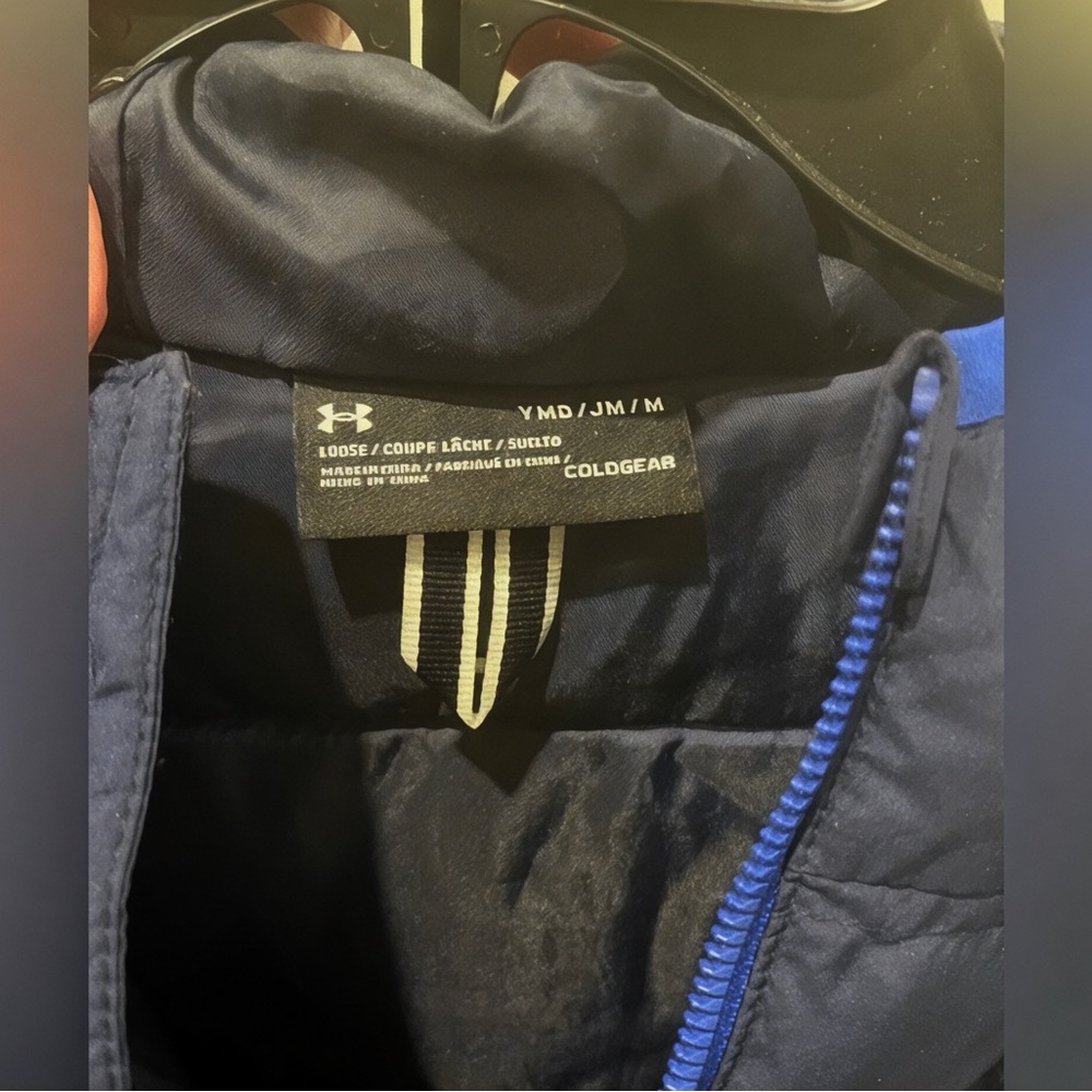Under Armour Kids Dark Blue Puffer Jacket - Picture 3 of 3